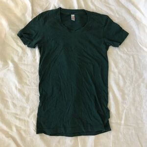 American Apparel Dark Green Women's Top